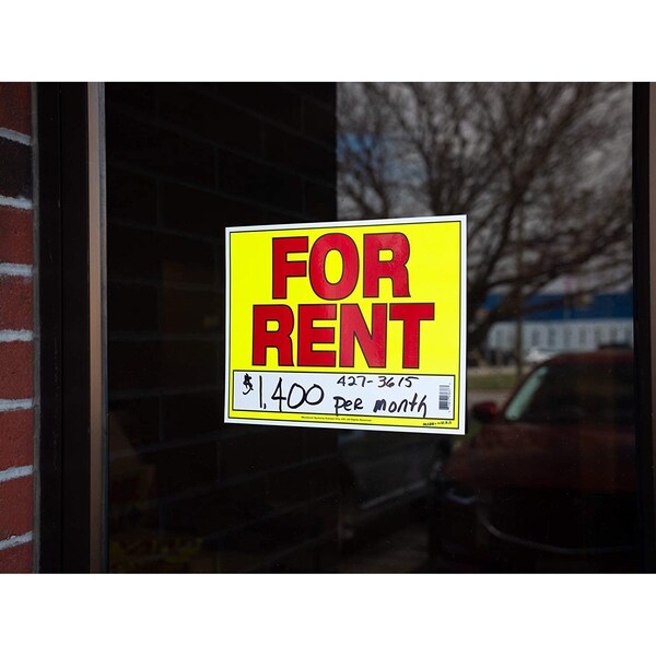 Decal For Rent 5 In X 8.5 In, 2-Pack PK